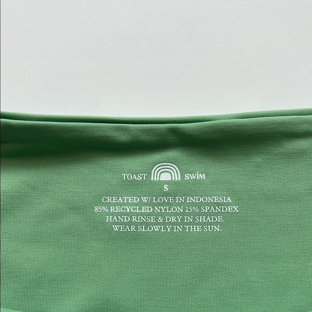 Toast Swim Women's Green Bikini Bottom small - Picture 3 of 4